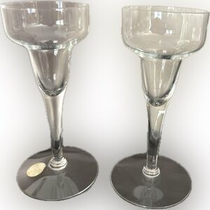 Princess House Clear Glass Wine Goblets